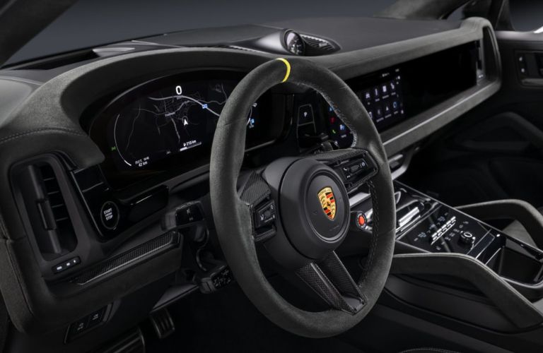 2024 Porsche Cayenne steering and dashboard