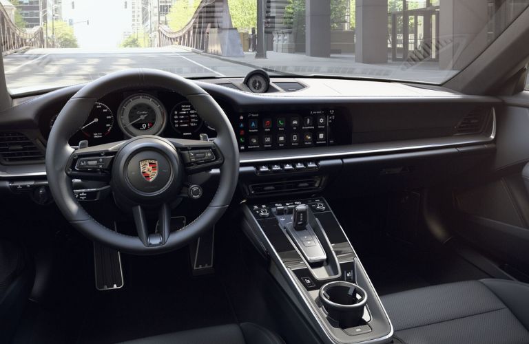 Front console of the 2024 Porsche 911