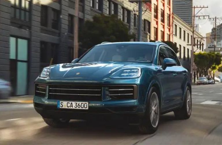 2024 Porsche Cayenne front and side view